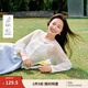 茵曼（INMAN）【天絲】茵曼彩扣白針織開衫女2025年夏季新款淡人穿搭鏤空薄罩衫 白色 M
