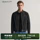 GANT/甘特男士時(shí)尚帥氣運(yùn)動(dòng)修身圓立領(lǐng)哈林頓夾克拉鏈夾克短上衣外套 5黑色 S