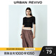 UR2025秋季新款女裝時(shí)尚露背綁帶修身短款T恤UWM450114 黑色 M