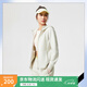 李寧開衫連帽衛(wèi)衣女子2025秋季新款時尚百搭健身系列運動外套 銀樺灰-4 M