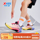特步（XTEP）兒童童鞋疾風(fēng)1.0男童透氣網(wǎng)面旋轉扣跑鞋熒光佛手黃/熒光山茶紅37