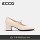愛(ài)步（ECCO）夏季時(shí)尚優(yōu)雅風(fēng)瑪麗珍粗跟高跟鞋 型塑290963 石灰色38