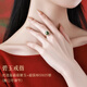 胖東來品質(zhì)S925純銀玉石戒指天然和田玉碧玉女款小眾指環(huán)生日禮物 優(yōu)選璽晶級(jí)碧玉戒指/可調(diào)節(jié)大小
