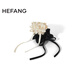 HEFANG何方珠寶芭蕾蝴蝶結發(fā)圈優(yōu)雅發(fā)飾生日禮物送女友老婆 雙色
