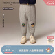Teenie Weenie小熊童裝25新款秋冬男女寶寶熊頭貼布加絨衛(wèi)褲 花灰色 90 cm