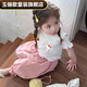 玉儷歆夏季中小童公主風(fēng)潮款七分褲卡通套裝女寶寶洋氣潮流女童小香風(fēng) 010套裝和大kt貓 110