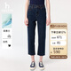 哈吉斯（HAZZYS）女裝直筒褲PHIZ仔褲ATDSP0CAX01 深藏青色DN 40(160/72A40)