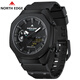NORTH EDGE戶(hù)外運動(dòng)電子手表男士50米防水鬧鐘秒表整點(diǎn)報時(shí)倒計時(shí)雙顯學(xué)生表 MERCURY【黑色】