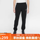 耐克（NIKE）男運動(dòng)褲 冬季針織加絨束腳休閑褲 溫暖舒適 BV2738-010 黑 M