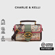 CHARLIE&KELLI CK品牌包包女包夏手提涂鴉圖案枕頭包女士2025新款單肩斜挎包 玫粉色【代寫(xiě)賀卡 品牌禮袋 】