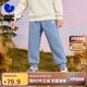 迷你巴拉【凈電絨】男女童毛絨抗靜電褲子冬新厚長(zhǎng)褲