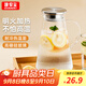 GIANXI涼水壺冷水壺大容量家用耐高溫高硼硅玻璃開(kāi)水壺 1.8L學(xué)生禮物