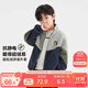 左西男童搖粒絨外套2025春秋季兒童抓絨衣中大童秋裝上衣 藏青色 140