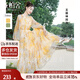 絲柏舍【明星同款】法式碎花連衣裙2025春夏新款女裝度假風(fēng)收腰長(cháng)裙