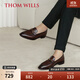 THOM WILLS馬銜扣樂(lè )福鞋男軟底冬季休閑商務(wù)真皮正裝男鞋一腳蹬皮鞋男 深棕擦色A5111 40 /7碼