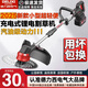 德力西電氣大功率電動(dòng)割草機手持充電式打草機小型家用農用開(kāi)荒鋰電除草神器 旗艦版【10節4.0Ah】1電1充 【中國500強企業(yè)】全新官方正品
