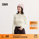 森馬（Semir）毛衣女冬季舒適緊身半高領(lǐng)正肩純色羊毛衫氣質(zhì)百搭顯瘦打底衫 奶白10501 L