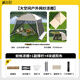 旅行紀戶(hù)外蚊帳帳篷天幕一體式遮陽(yáng)棚防雨防曬野營(yíng)露營(yíng)野炊防蚊蟲(chóng)網(wǎng)紗棚 涼棚+遮陽(yáng)布4片+門(mén)廳桿1對 3.3_3.3_高2.4M)