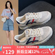 ZHR休閑鞋女夏季百搭撞色透氣網(wǎng)面鞋女時尚運動鞋女 AK101E 米藍 37