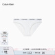 Calvin Klein內(nèi)衣【七夕禮物】女士提花腰邊ck棉質(zhì)性感比基尼三角內(nèi)褲女D1618D 100-月光白 1條 XS