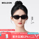 MOLSION陌森太陽鏡女趙麗穎同款貓眼偏光墨鏡駕駛鏡高級(jí)感配度數(shù)MS3077 C10 黑貓 【麗穎同款】 高清偏光 不配度數(shù)