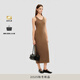MaxMara 2025秋冬新品女裝綿羊毛無袖連衣裙1326035106 淺棕色 M