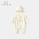凡獵嬰兒衣服春裝新生女寶寶連體衣滿(mǎn)月百天甜美外出哈衣爬服春秋