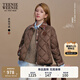 Teenie Weenie【趙露思同款】小熊女裝棉服2025秋季新款焦點巴恩夾克外套 深棕色 M