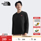 北面（The North Face）情侶款寬松長(cháng)袖T恤舒適愛(ài)心戶(hù)外透氣25春夏新品|8D7T JK3/宇宙黑 2XL /185