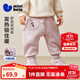 迷你巴拉巴拉男童女童寶寶褲子2025冬新品遠紅外發(fā)熱鎖 夢(mèng)幻粉60346 90 cm