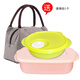 特百惠（Tupperware）新微波長(cháng)方飯盒套裝 可微波加熱午餐飯盒 便攜密封便當盒保鮮盒 1升甜蜜粉+400ml檸黃綠