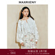 MAXRIENY【商場同款-宮廷飛鴿】復(fù)古宮廷蕾絲鏤空蝴蝶結(jié)上衣襯衫 本白 S 01/34