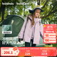 巴拉巴拉風(fēng)殼衣女童外套兒童上衣2025秋裝搖粒絨戶(hù)外防水透濕兩件套抗靜電 紫色70120 140
