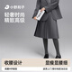 小野和子百褶半身裙女中長(cháng)款秋冬高腰A字學(xué)院風(fēng)灰色西裝新款TK