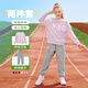 NIKE3BRAND 耐克男女童紅色拜年服純棉衛衣+長(cháng)褲2件套兒童舒適套裝