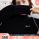 三彩2025冬季新款刺繡針織衫半高領(lǐng)毛衫打底內搭女 經(jīng)典黑 XL 170/92A
