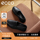 愛步（ECCO）豆豆鞋男 樂福鞋一腳蹬皮鞋牛皮男鞋 S輕巧莫克540514 黑色54051401001 40