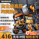 威猛洗車(chē)機大功率高壓水槍220V家庭用清洗機家用商用強力工業(yè)洗地神器 3900W 尊享M9（純銅接頭）+20米管長(cháng)水槍