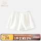 班喜迪女童褲子夏季薄款2025新款女寶寶五分短褲童裝夏季兒童休閑直筒褲 白色 90