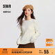 森馬（Semir）森柔毛衫|商場(chǎng)同款毛衣女圓領(lǐng)純色2024冬季絞花上衣101724107014