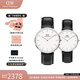 丹尼爾惠靈頓（DanielWellington）dw情侶手表 學(xué)生簡約時尚歐美腕表情侶對表 生日禮物送女友情侶對表 男40/女36-DW020/DW053