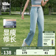 蕉下（beneunder）防曬褲AL113闊腿褲女夏季涼感高腰寬松直筒顯瘦休閑褲子 【涼感闊腿褲】霧?；?L