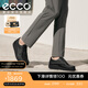 愛(ài)步（ECCO）樂(lè)福鞋男 25年秋季新款時(shí)尚袋鼠鞋男女同款牛皮休閑鞋增高 552504 黑色55250490000 40