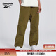 Reebok銳步官方24新品男女運動(dòng)休閑工裝風(fēng)寬松梭織長(cháng)褲傘兵褲 24SRM609UGL4 L