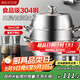 美廚（maxcook）蒸鍋 304不銹鋼28CM三層蒸鍋 加厚復(fù)底湯鍋 燃?xì)怆姶艩t通用MCZ220