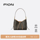 菲安妮（FION）經(jīng)典印花托特包女單肩斜挎包hobo包大容量手提包生日禮物 啡/茶【中款】