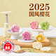杰凱諾新款綠豆糕冰皮月餅模具 3D立體按壓烘焙糕點(diǎn)絢麗櫻 4片花50g