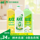 斧頭牌（AXE）洗潔精去油污洗滌靈餐具果蔬清洗劑廚房洗碗液 檸檬+花茶+錫蘭紅茶（1泵2補）
