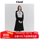 ELAND衣戀半身裙女百褶A字裙美拉德半裙2025秋季新款 藏青色(59)Navy L 170