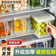 WCZ德國食品級冰箱收納盒保鮮盒廚房蔬菜水果專用整理神器冷凍雞 6個裝6#L大號加加肉類密封袋30個